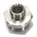 SS Reducing Double Nipple Hex Adapter Male Commercial Stainless Steel 202.